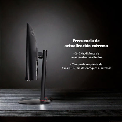 Acer Nitro XZ270 X2bmiiphx Monitor Gamer Curvo de 27 Pulgadas | FHD 1920 x 1080, panel VA, 240 Hz, 1 ms, curva 1500R, AMD FreeSync Premium, HDMI y DisplayPort