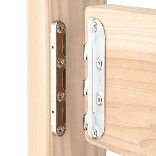 POWERTEC 71425 Soportes para rieles de cama montados en superficie con accesorios de montaje