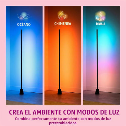 WiZ Lámpara de Piso Inteligente – Luz multicolor para ambientar tu hogar