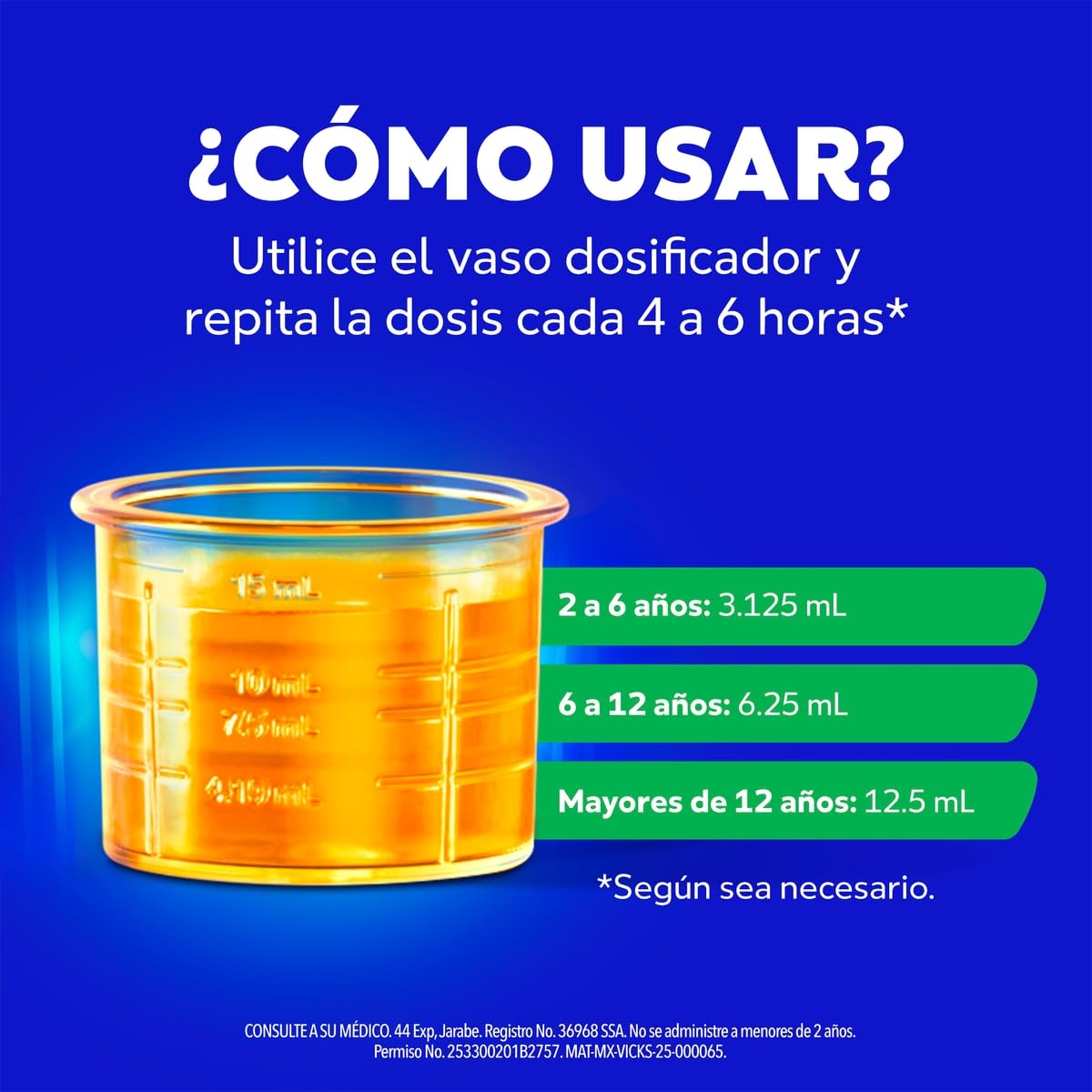 Vick Jarabe 44Exp Miel Alivia la Tos con Flemas 240ml