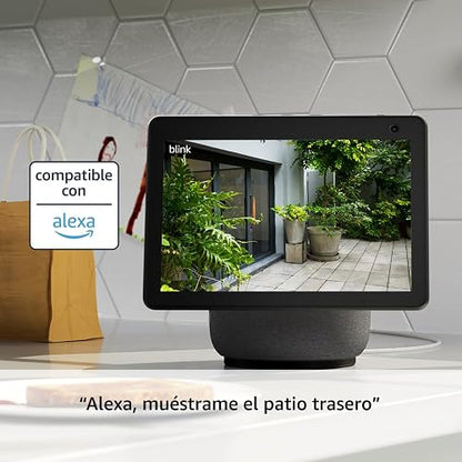 Blink Outdoor 4 - Cámara de seguridad inalámbrica inteligente, con dos años de duración de batería, compatible con Alexa. Sync Module 2 incluido. Sistema de 1 cámara (Negro)