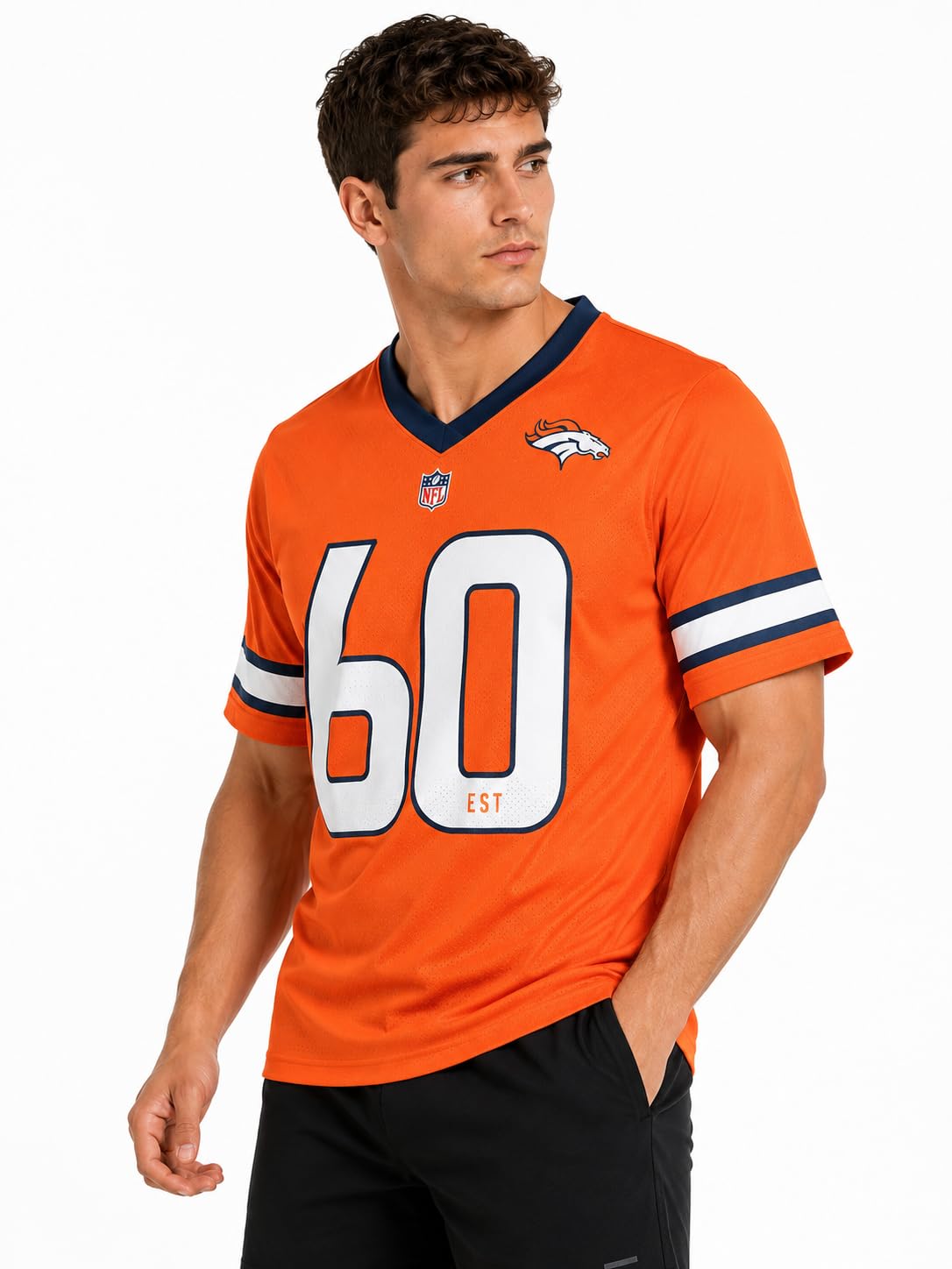 NFL Fan T-Shirt Denver Broncos Naranja para Hombre