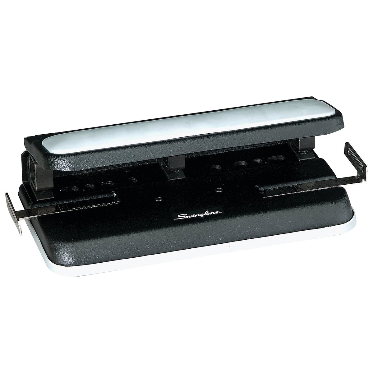 Swingline Perforadora Easy Touch, Ajustable 2/3 Perforaciones para Uso Intenso, Negro/Gris. P5110