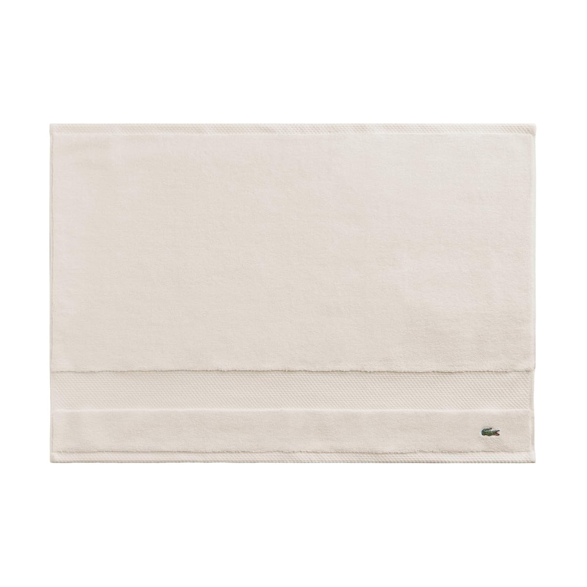 Lacoste Heritage Supima Colección de Toallas y Tapete de Baño - Tub Mat 21x31 - Tiza
