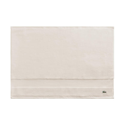 Lacoste Heritage Supima Colección de Toallas y Tapete de Baño - Tub Mat 21x31 - Tiza