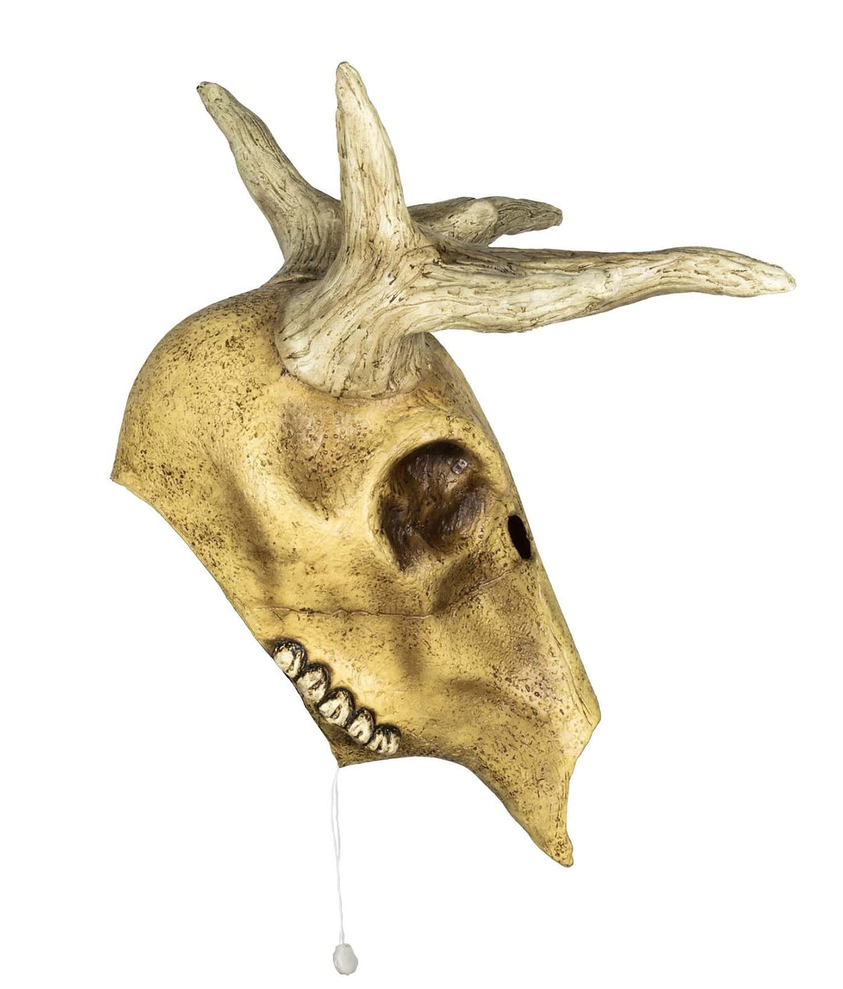 Ghoulish Productions Decoración de látex Deer Skull LED. Decoración de Venado para Halloween. Cuernos de Venado Decoración Halloween. Ideal para Usar en Fiestas de Halloween, casa embrujada, bromas