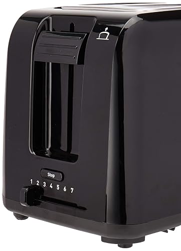 T-fal Tostador Vita de 2 ranuras amplias para todo tipo de pan, 7 niveles de tostado, botón de cancelar, 800 W, color negro, TT1A18MX