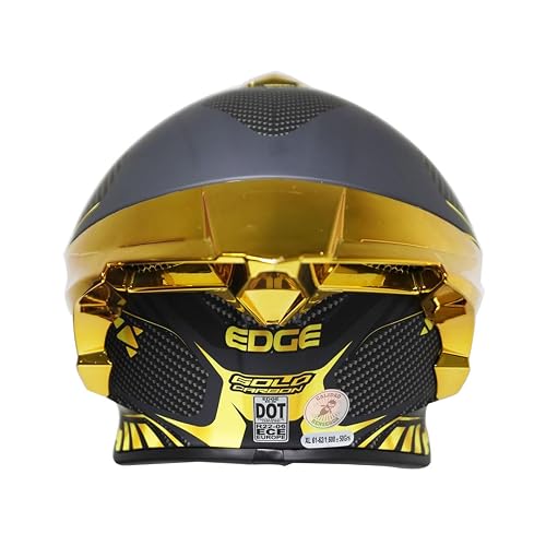 Casco para Moto Integral Shanghai - Casco Motocicleta Marca Edge - Visor Doble ANTIVAHO - Cascos para Motos Certificados Dot Moto - Accesorios para Moto Motocross