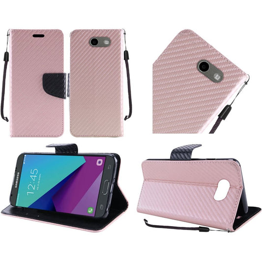 HRWireless HR - Carcasa para Samsung J3 Emerge (inalámbrico, PC y TPU), Color Negro, Rose Gold