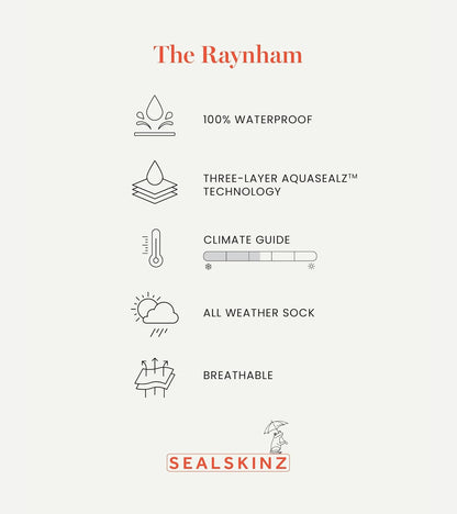 SEALSKINZ Calcetines Impermeables para Todo Tipo de Clima