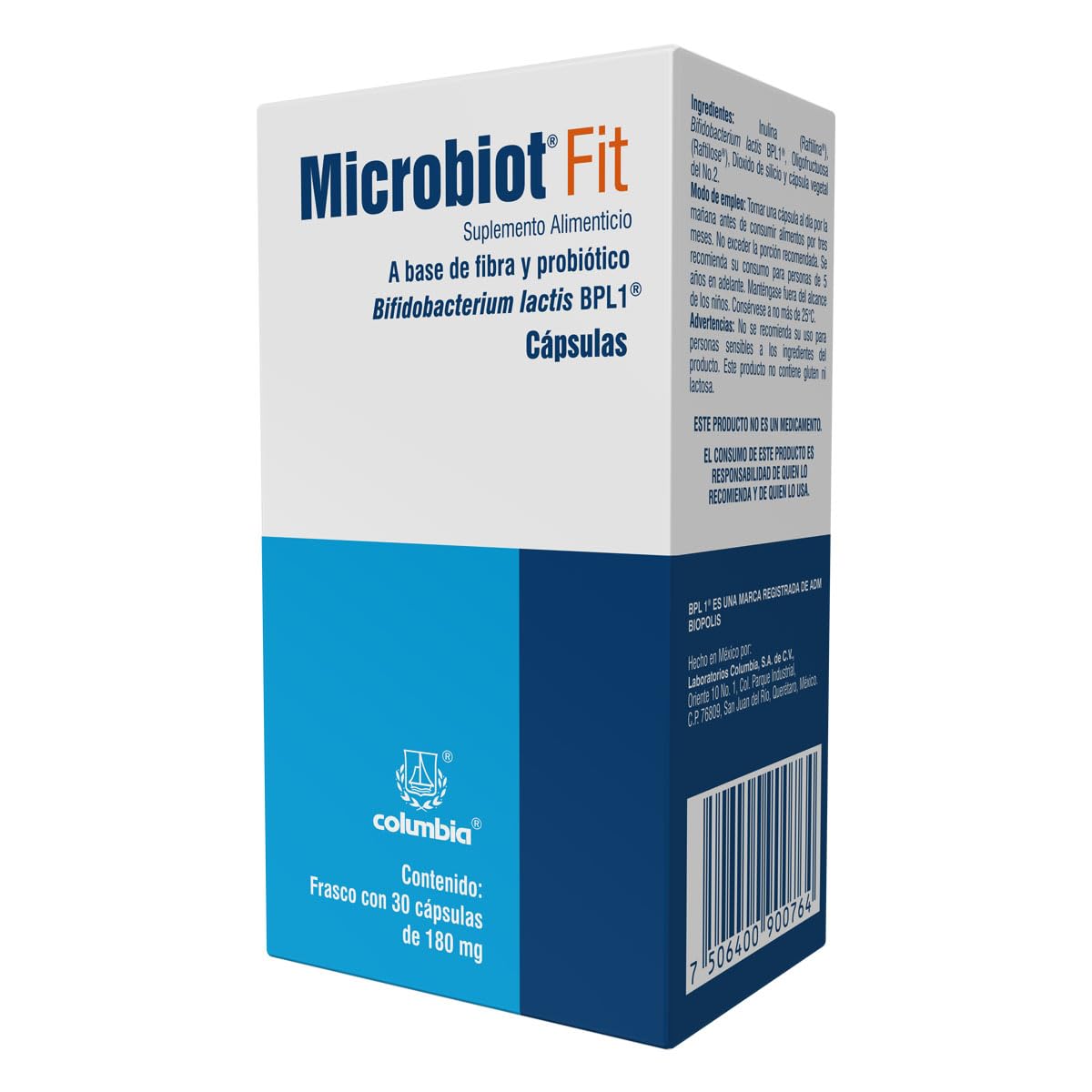 Microbiot Fit 30 Caps, Bifidobacterium Lactis Bpl-1 | Bifidobacterium Lactis Bpl-1