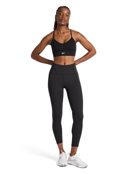 Reebok ID Train Tri Back Bra, Slim Fit, Lightweight Stretch Poly Motion Interlock Fabric, Moisture-Wicking Sujetador Deportivo Mujer