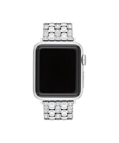 COACH Correa para Apple Watch, compatible con Apple Watch de 38 mm, 40 mm, 41 mm, correa intercambiable, diseño de vidrio para un aspecto deslumbrante, personaliza tu estilo