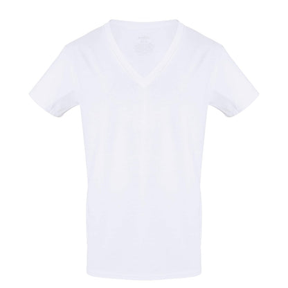 Rinbros Camiseta Hombre - 100% Algodón, Manga Corta, Cuello en V 3 Piezas