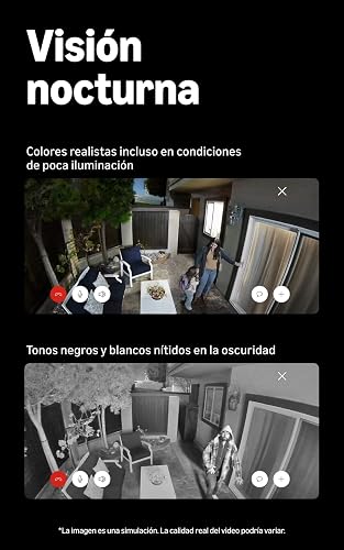 Cámara para exteriores 2K Ring inalámbrica (último modelo): seguridad para tu casa o negocio, video Retinal 4K de gran angular, zoom 6x mejorado, visión nocturna (blanco)