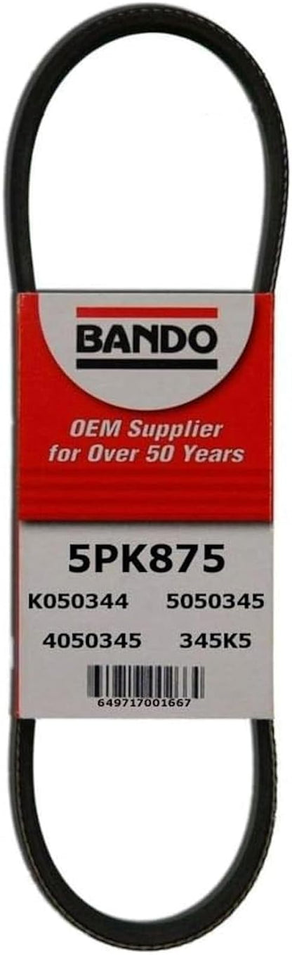 Bando 5PK1190 Cinturón Serpentina de calidad de fábrica, 5PK875