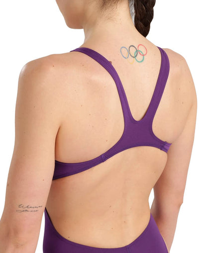 Arena Swim Tech MaxLife - Traje de baño de una Pieza con Espalda Abierta Traje de baño de una Sola Pieza para Mujer