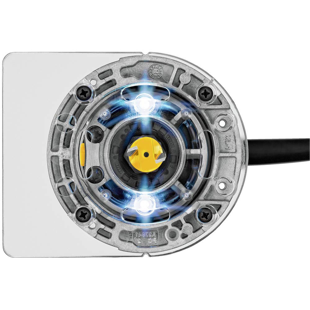 DEWALT Max DWP611 1.25 HP Fresadora Compacta de Velocidad Variable y Par de Torsión, 1.25 Hp con Luz LED