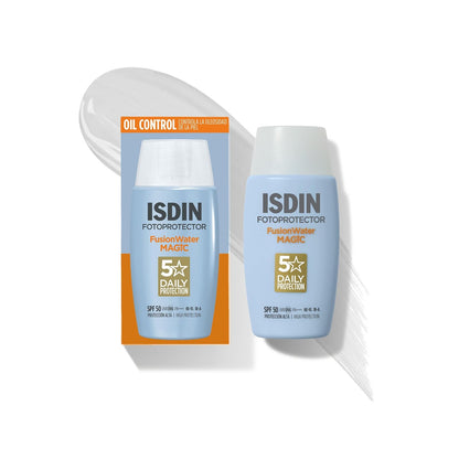 ISDIN Fotoprotector Fusion Water SPF 50 + Reparador Labial, 50 ml - Fotoprotector (MU00104)