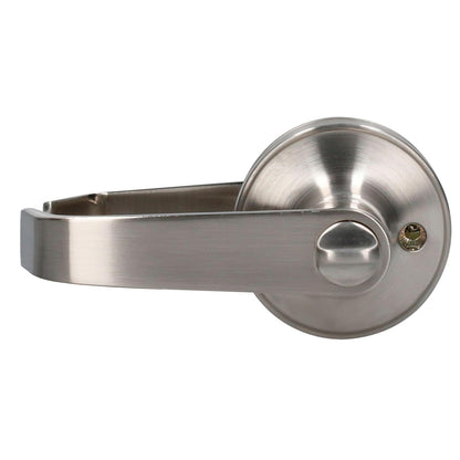 Lock 22MA Lock Manija tubular rect func recámara acabado níquel satina, color, pack of/paquete de 1