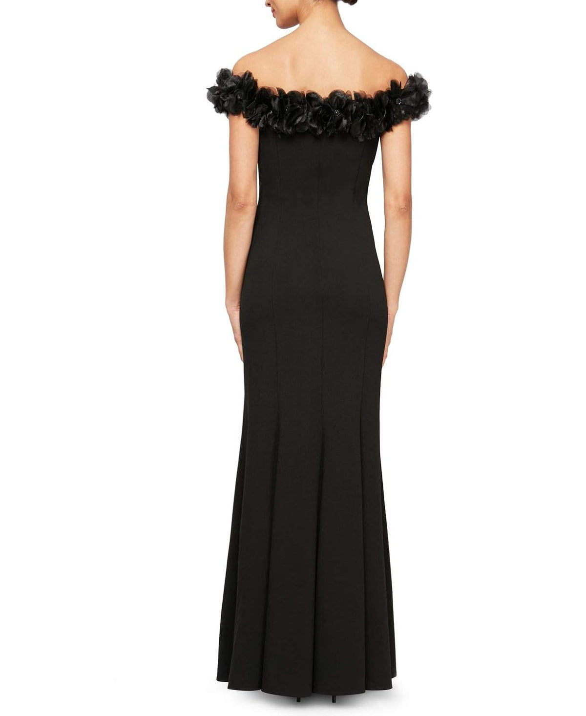 Alex Evenings Vestido Largo con Hombros Descubiertos