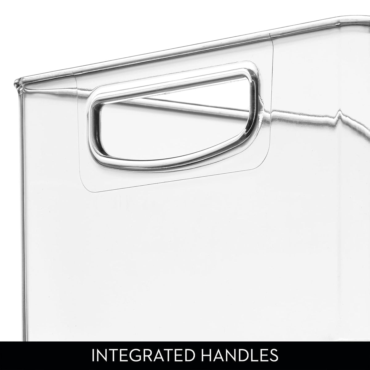 InterDesign iDesign - Contenedor apilable de plástico reciclado para Linus Collection - Transparente