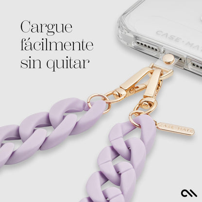 Case-Mate - Correa Cruzada para teléfono Celular, Correa para teléfono Celular Manos Libres, Soporte para Cadena de Cuello para iPhone 16 Pro Max/15 Pro Max/14 Pro Max/13 Pro/12/S24 Ultra - Lavanda
