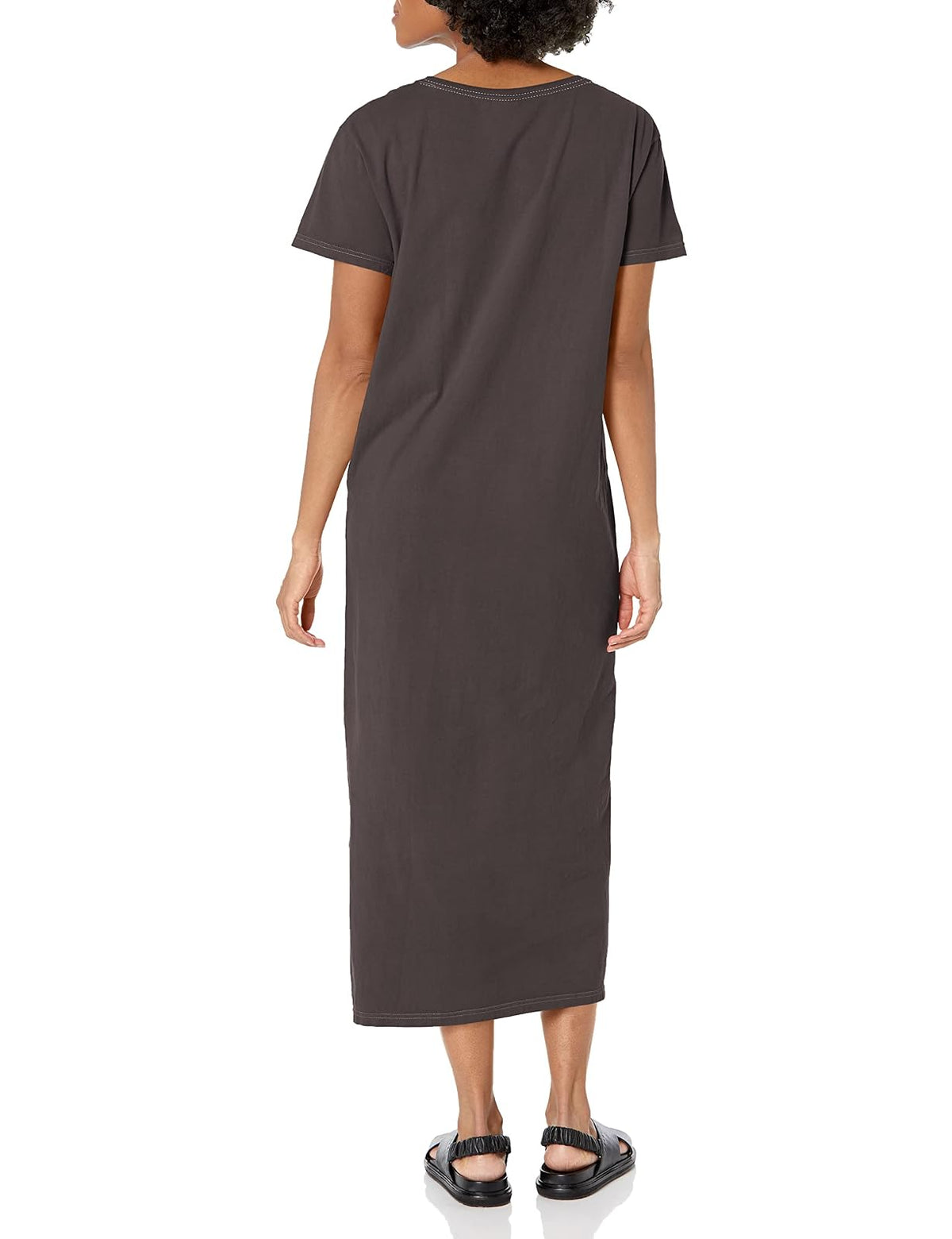 Hanes Vestido Midi teñido Comfortwash para Mujer Vestido Informal para Mujer