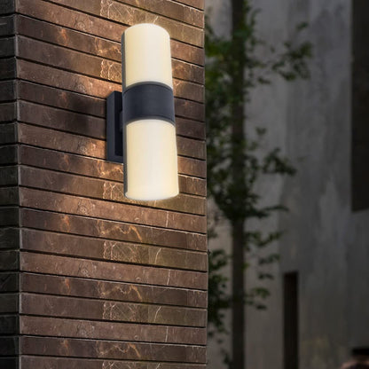 Tecnolite Lámpara Arbotante LED 16W - Luz Cálida Rotativa, Lámpara de Pared Iluminación Directa e Indirecta Exteriores A Prueba de Intemperie