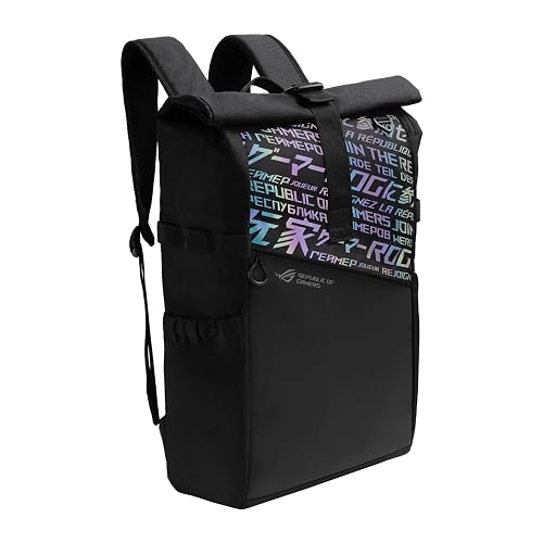 ASUS Mochila Gamer ROG BP4701 /Repelente al Agua/Holográfica/Bolsa Externa/Mochila Gamer/Gaming Laptop Backpack/Para Hombre y Mujer/Garantía en México