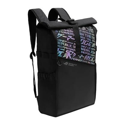 ASUS Mochila Gamer ROG BP4701 /Repelente al Agua/Holográfica/Bolsa Externa/Mochila Gamer/Gaming Laptop Backpack/Para Hombre y Mujer/Garantía en México