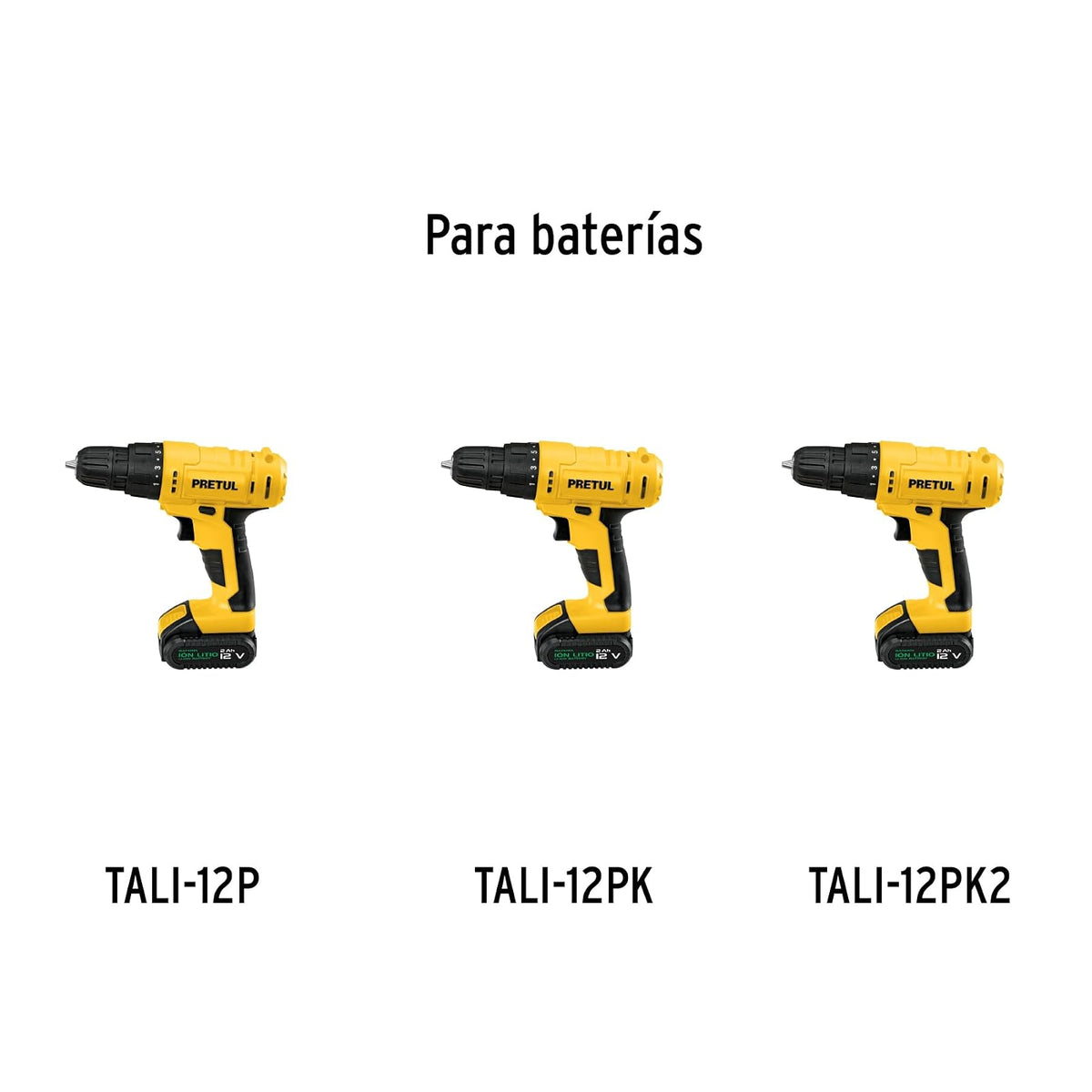 Pretul BAT-12P, Bateria ión litio, 12 V para taladro TALI-12P