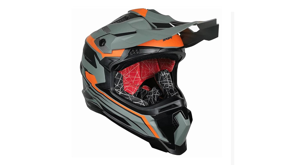 KOV Casco X4 GO Cross Naranja Off-Road para Motocross Dot