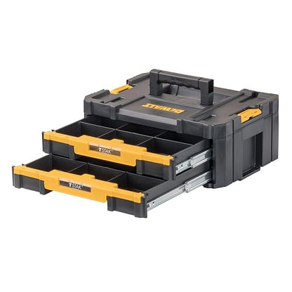 DEWALT Caja Organizadora de Herramientas TSTAK de 2 Cajones DWST17804