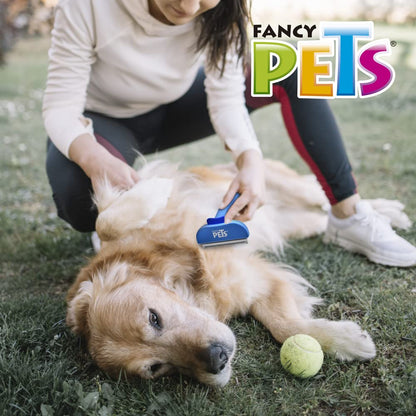 Fancy Pets Deslanador Recto Fijo CH para Perros y Gatos Removedor de Pelo Muerto y Suelto