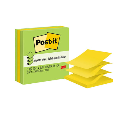 Post-it Pop-up Notes Jaipur Collection | 3 x 3 pulgadas, amarillo y verde