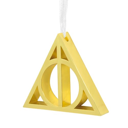 Hallmark Harry Potter - Adorno navideño con símbolo de Las Reliquias de la Muerte, Metal
