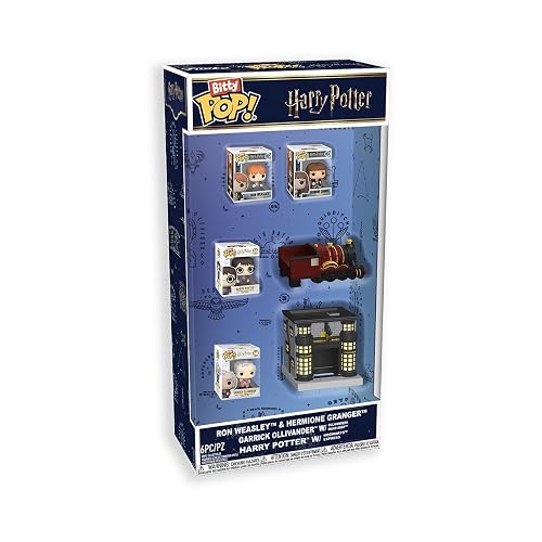 Funko Bitty Pop! 4 Pack Starter Set: Harry Potter - Harry, Hermione, Ron | Mercancía Oficial de Fantasía - Juguete Coleccionable - Idea de Regalo de Cumpleaños para Fans y Coleccionistas