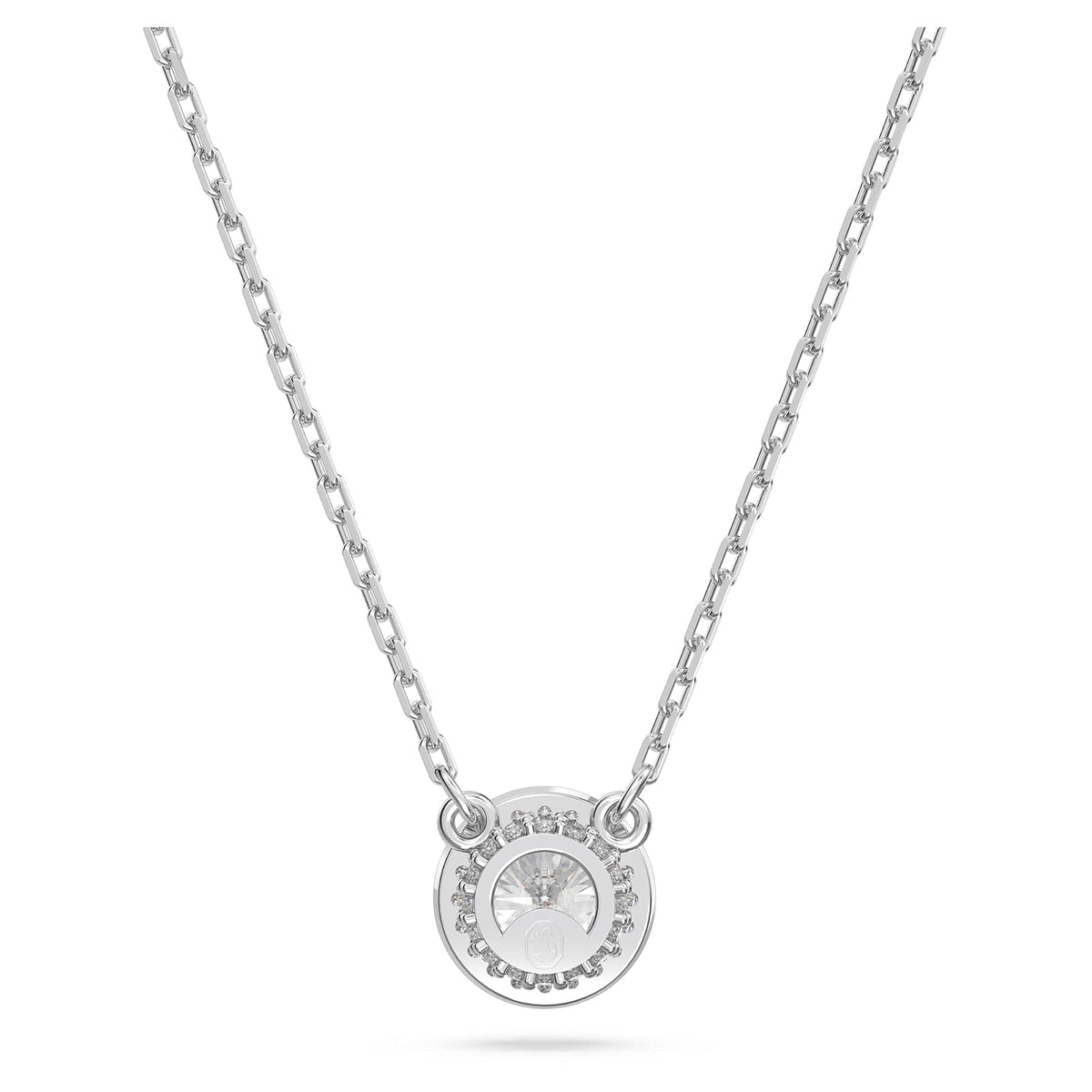 Swarovski Collar Constella, con Cristal Blanco de Talla Redonda, Chapado en Rodio, de la Colección Constella