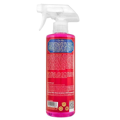 Chemical Guys Fresh Cherry Blast Ambientador y Eliminador de Olores Premium, (ideal para automóviles, camiones, todoterrenos, caravanas, casas, oficinas, dormitorios y más) 473 ml