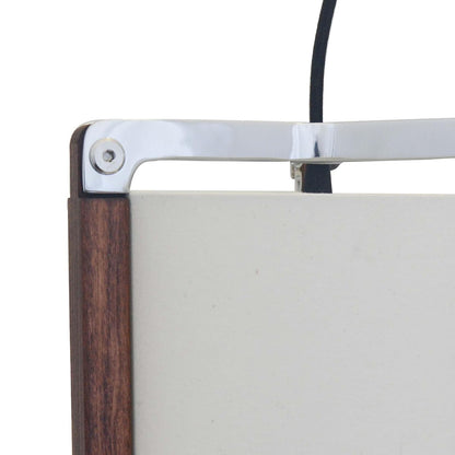 Luzerna CM-0337 Lámpara Colgante Mercedes Chica, Color Poplar Nogal, 1 Unidad