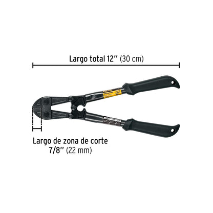 Pretul CP-12P, Cortapernos de mango tubular, en acero al cromo molibdeno, 12"