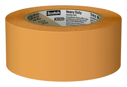 Scotch - Cinta de pintor resistente, 6 rollos, 1.9 pulgadas x 60.1 yardas, para uso en vinilo, alfombra, metal y plástico, cinta adhesiva para interiores y exteriores, se adhiere agresivamente,