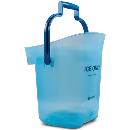 San Jamar Bolsa de hielo ligera de plástico, 6 galones, azul