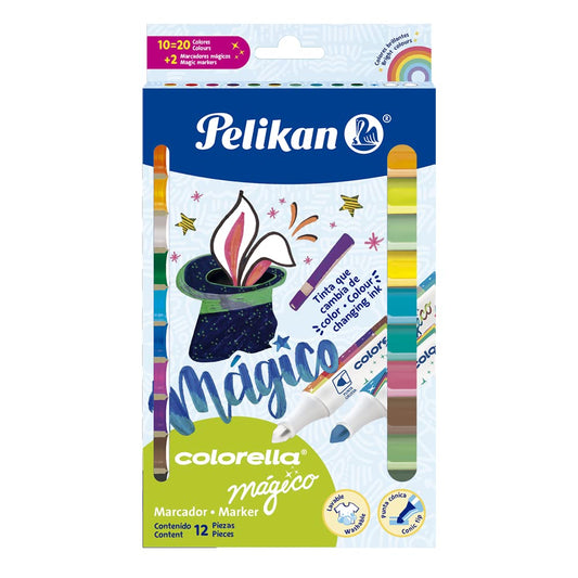 Plumones Colorella Mágico 12 piezas Pelikan
