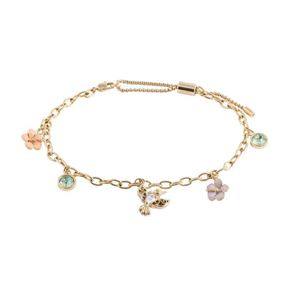 Alex and Ani Hummingbird Multicharm Adjustable Anklet