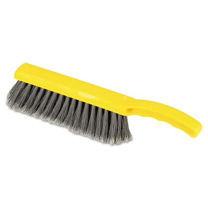 Rubbermaid Commercial - Cepillo para Polvo de Polipropileno con Bandera de 8 Pulgadas para Barrido de Superficie Lisa, Color Amarillo, 12.5 Pulgadas, para baño, Ducha, Azulejos, Cubiertas, neumáticos