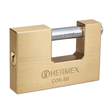 Hermex Candado Antipalanca Cuerpo de Latón 50 mm - 88 mm
