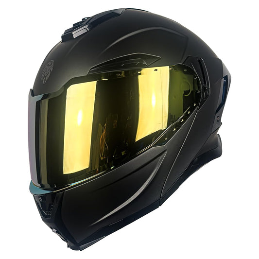 KOV Casco Apolo Gris Mate para Moto ABATIBLE Certificado Dot