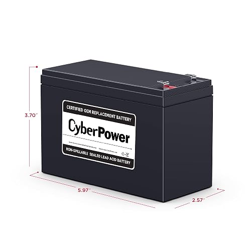 CyberPower RB1290 Batería de Reemplazo, 12V 9A